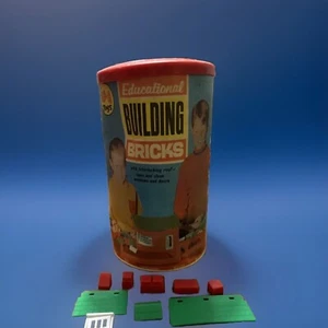 Vintage 1973 M-I Toys Building Bricks Blocks, No. 951, Pieces, Made In USA - Picture 1 of 6
