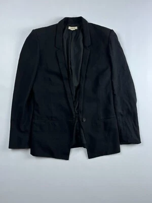 Chaqueta Blazer Helmut Lang Negra Talla 2 Mujer Mezcla de Lana Ropa Profesional Foto 1 de 4