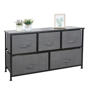Wide Dresser Drawer Storage Tower Organizer Unit for Hallway Entryway Closets - Picture 1 of 8