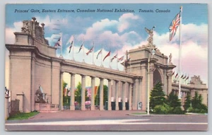 Postal Puerta de los Príncipes Exposición Nacional Canadiense Toronto Canadá - Imagen 1 de 2