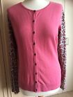clements ribeiro Size 12-14 Cardigan Cashmere & Cotton Pink  V.G.C.