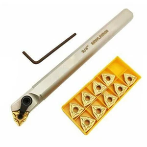3/4" MWLNR08 Lathe Internal Boring Bar Turning Tool Holder+10pc WNMG432 Insert - Picture 1 of 4