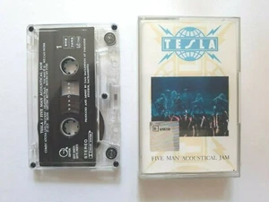 TESLA - "FIVE MAN ACCOUSTICAL JAM", MC, K7, Tape, Audio Cassette [1990] - Picture 1 of 5