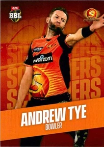2019 2020 PERTH SCORCHERS BBL Cricket Card ANDREW TYE - Picture 1 of 2