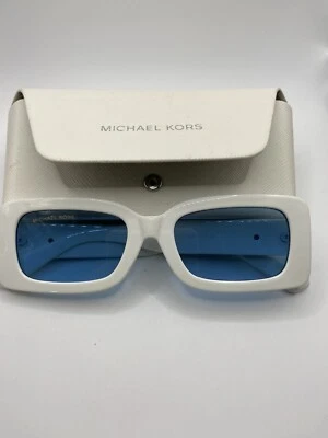 Michael Kors MK2223 51-20 147 Women's Rectangular Sunglasses - White/blue - Image 1 of 4