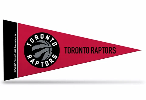 Toronto Raptors NBA Mini Pennant 9"x4", New, Felt, Made in USA Banner Flag Cover