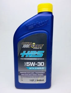 OLIO MOTORE ROYAL PURPLE HPS 5W30 5W 30 100 % SINTETICO ALTE PRESTAZIONI RACING - Foto 1 di 3