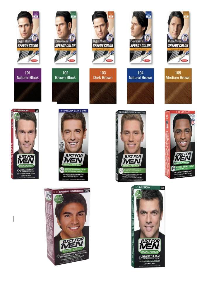 Пудра для окрашивания волос Bigen Men's Speedy | без аммиака | натуральный серый цвет - Изображение 1 из 1