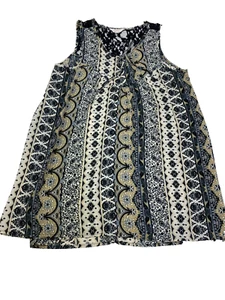 Blusa smanicata multicolore Sun+ Shadow taglia L semitrasparente pizzo schiena donna - Foto 1 di 10