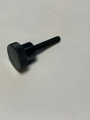 TQM Knurled Knob Assembly, 1 1/2" Steel, Black Oxide, 3/8-16 x 1 3/4", SKA-11