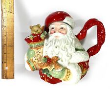 Santa Claus Bountiful Holiday Teapot - Fitz and Floyd w/ Original Box
