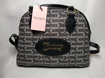 Juicy Couture Satchel XBDY GOTHIC STATUS BLACK CRAZY FOR YOU DOME CUTE!! New - Image 1 of 4