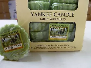 Yankee Candle Wax Tart Melts 24 Per Box ( Olive & Thyme ) - Picture 1 of 3