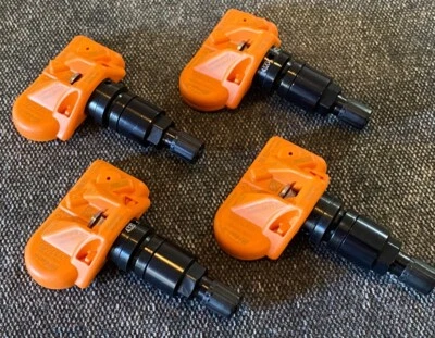 Sensores de neumáticos TPMS con vástagos negros para Audi A4 A6 S6 S4 R8 Q7 HUF RDE011 433mhz Foto 1 de 3