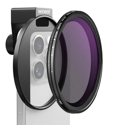 NEEWER NW SERIES SD 67mm ND2-32 Phone Filter Kit - w/Clip & Cold Shoe - Image 1 of 4