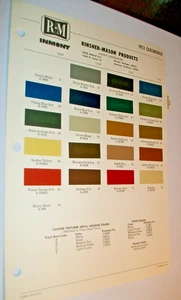 1972 Olds Cutlass 442 Toronado 98 Delta 88 car auto RM Paint Chips set - Picture 1 of 1