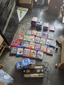 Mattel Intellivision Console w/ Intellivoice, Controllers, Games & Cases Lot