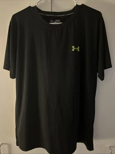 Under Armour Short Sleeve T Shirt Loose Heatgear Mens Size XL Color Black - Picture 1 of 3
