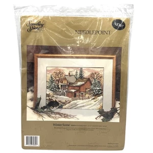 Etwas Besonderes Nadelspitzen-Kit #30800 Winterszene 12"x9" Candamar Neu aus altem Lagerbestand - Bild 1 von 4