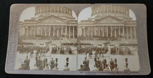 Inauguration  President Roosevelt 1905 Arrival at the Stand Stereoview #59 - Picture 1 of 2