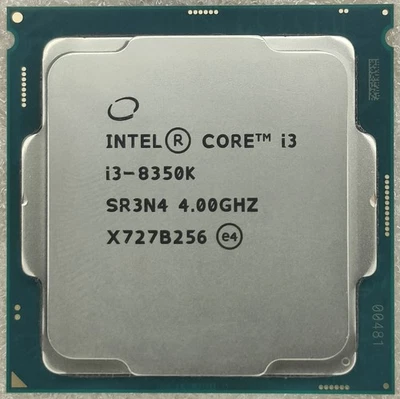 8Th Gen Intel Core i3-8350K LGA1151 CPU Processor Quad Core 4.0 GHz 91W SR3N4 - Image 1 of 2