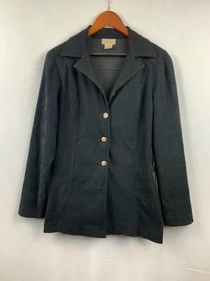 Apostrophe Womens Button-Up Blazer Jacket Size 6 Black - Image 1 of 4