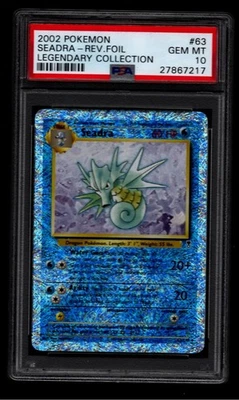 2002 Pokemon Legendary Collection Reverse Holo Seadra #63 PSA 10 GEM MINT - Image 1 of 2