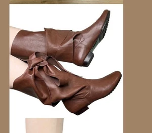 Lisa for Donald J. Pliner braune Seude-Lederstiefel Damengröße 9 M Sherif Wrap - Bild 1 von 18