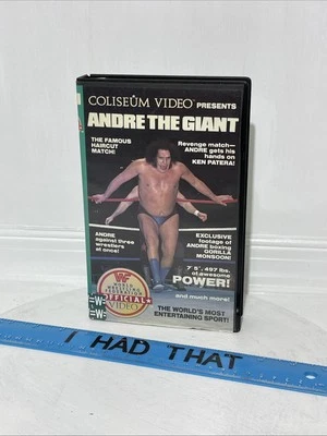 WWF/WWE ANDRE THE GIANT Coliseum Video VINTAGE VHS 1985 GORILLA MONSOON BOXING - Imagem 1 de 4