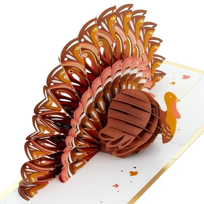 Hallmark Signature Paper Wonder Thanksgiving Pop Up Card Turkey - Image 1 of 4