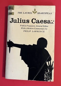 Vintage Julius Caesar 1966 Dell The Laurel Shakespeare W/ Commentary P. Lawrence - Imagen 1 de 11