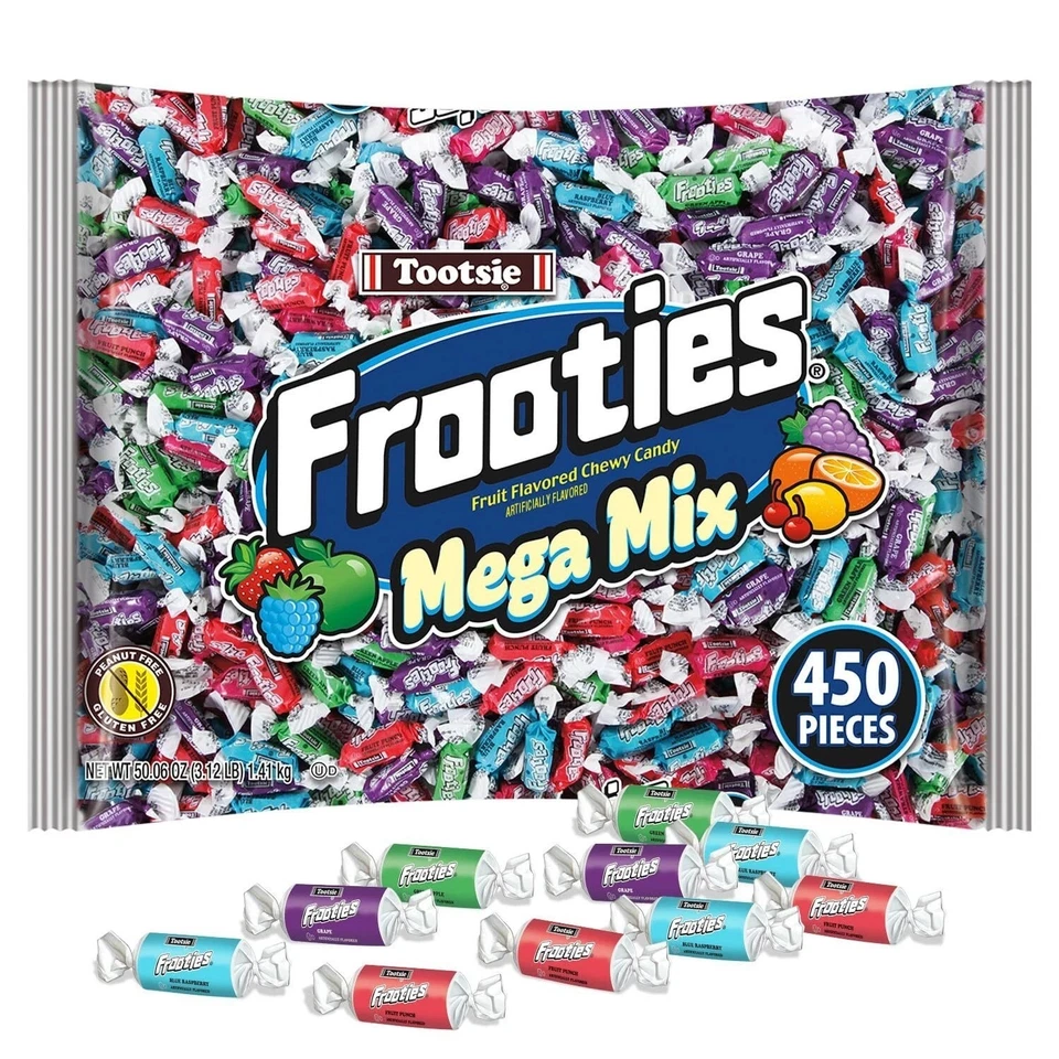 450 unidades surtidas Frooties caramelos suaves masticables arco iris para fiestas y eventos Foto 1 de 4