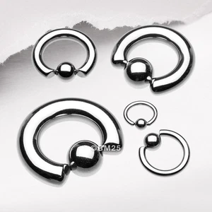 Basic Steel Captive Bead Ring - Picture 1 of 2