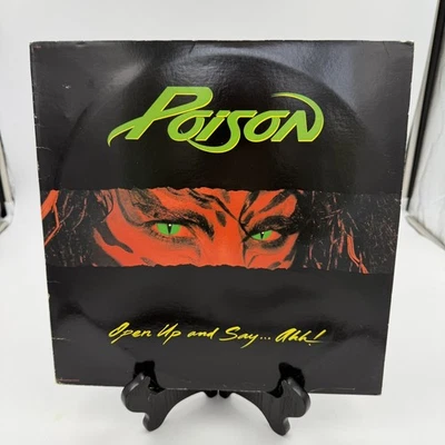 POISON OPEN UP AND SAY AHH 12" LP VG+ VINYL RECORD CAPITOL 1988 - Image 1 of 4