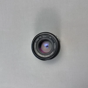 Canon Objektiv FD 50mm 1:1.8 Japan für Ersatzteile *WIE BESEHEN* Blendenring gesperrt* - Bild 1 von 9