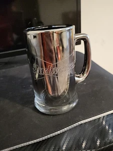 Vintage 1997 Budweiser Metallic Glass Stein - Picture 1 of 2