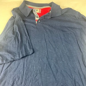 Lee Brand Men's Size 4XB (4XL BIG) Blue Polo Shirt American Flag - Picture 1 of 8