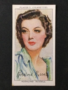 1938 Player's Film Stars Third Series #43 Rosalind Russell Excellent - Picture 1 of 2