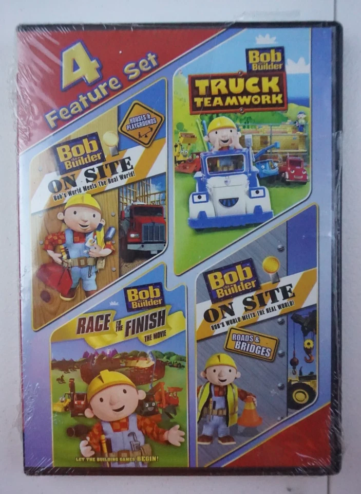 Bob the Builder 4 Feature Set DVD (On Site Houses & More) - NEW SEALED Foto 1 de 2