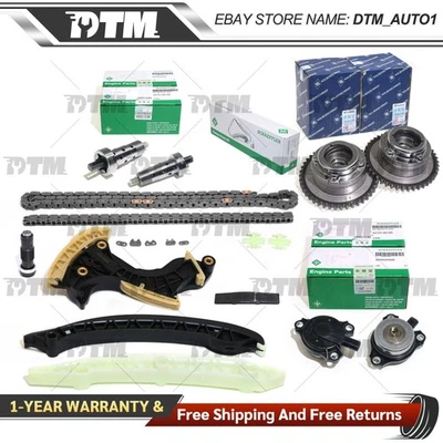 Timing Chain Tensioner Kit&Camshaft kit for Mercedes W204 W212 C250 M271 1.8T L4 Foto 1 de 4