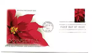 4816 Christmas 2013, Poinsettia, CB, ArtCraft, FDC - Picture 1 of 1