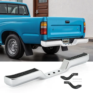 Rear Chrome Step Bumper Face Bars For Truck Toyota Pickup 1989-1995 3.0L 2.4L - Picture 1 of 24