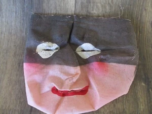 Vtg 1940s Thug Bank Robber Halloween Mask Collectible VERY OLD NET MESH CHILDS - Picture 1 of 2