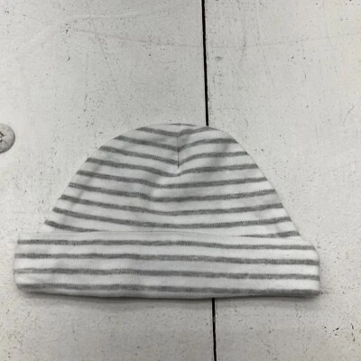 Gorro First Impressions Rayas Blanco y Gris Unisex Niños Talla 3-6 Meses Foto 1 de 4
