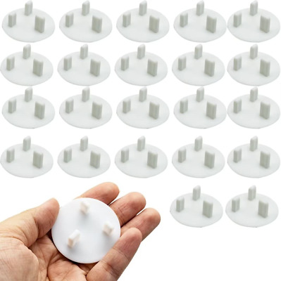 22 Pack UK Plug Socket Covers White Baby Home Safety Outlet Covers Child Proof • 6.11£
