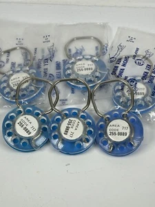 Mid Century Phone Rotary Dial Keychains Zorba’s Lounge Pa Based Restaurant NOS - Picture 1 of 10