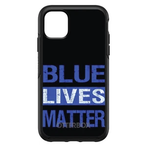 OtterBox Symmetry für Apple iPhone (Modell auswählen) - Blue Lives Matter Law Enfrcmnt - Bild 1 von 20