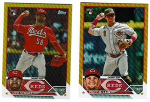 2023 TOPPS UPDATE MATT MCLAIN GOLD FOIL ROOKIE CARD RC CINCINNATI REDS US199 ++