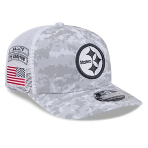 Pittsburgh Steelers New Era Salute To Service Digital Camo 9SEVENTY Snapback Hat - Picture 1 of 7