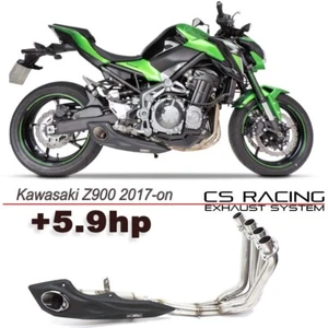 2017-2025 Kawasaki Z900 Full Exhaust Muffler dB Killer CS Racing (+5.9hp) - Picture 1 of 17